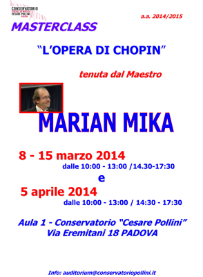 Masterclass: The Chopin Opera 2014 