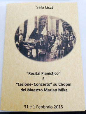 Olbia, Sala Liszt, Piano Recital and Masterclass